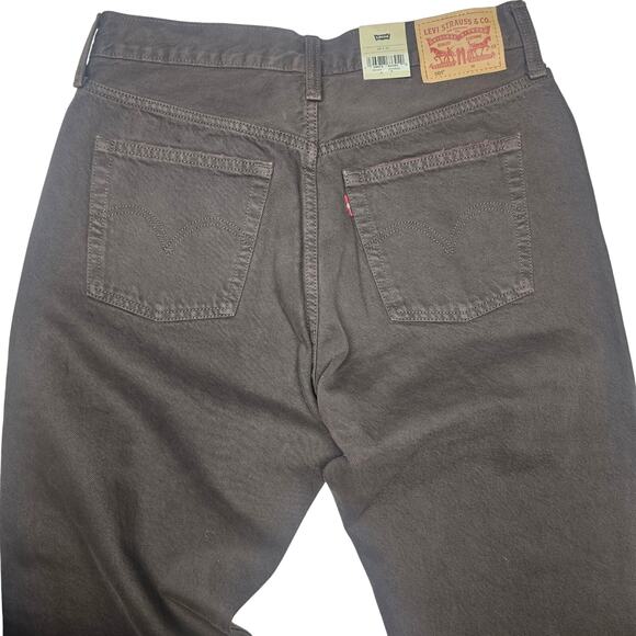 Levi's Women's 501 Original Brown Jeans with Raw Hem NWT 29 x 30 - Picture 5 of 13